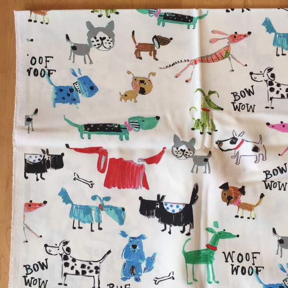 Painted Dog Print Duck Cloth Fabric - Picture 5 of 13